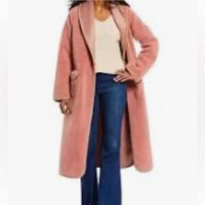 Chelsea & Violet Long Coat Renaissance Rose Pink Women’s Sz M NWT